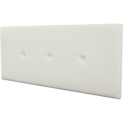 amuéblate online Premium sänggavel i konstläder vadderad Trento mått 160 x 60 cm (säng 150 och 160) vit amuéblate online Premium sänggavel i konstläder vadderad Trento mått 160 x 60 cm (säng 150 och 160) vit