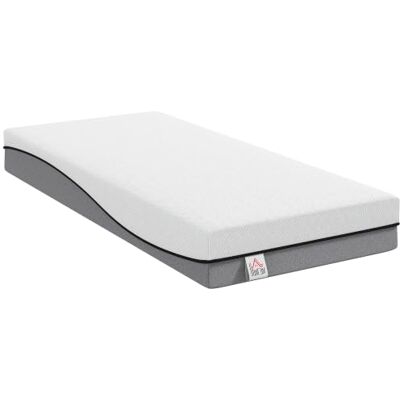 HOMCOM Madrass 90 x 200 cm H3 medelfast 20 cm höjd ergonomisk Ventilerande, gel-minnesskum, avtagbart tvättbart överdrag, Öko-Tex & CertiPUR-certifierad HOMCOM Madrass 90 x 200 cm H3 medelfast 20 cm höjd ergonomisk Ventilerande, gel-minnesskum, avtagbart tvättbart överdrag, Öko-Tex & CertiPUR-certifierad