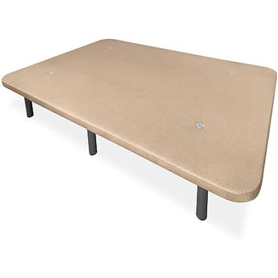 mattfy Super förstärkt 3D stoppad bas, Stor stabilitet, med förstärkningsstänger och 6 gängade metallben 27cm, 105x190, Beige mattfy Super förstärkt 3D stoppad bas, Stor stabilitet, med förstärkningsstänger och 6 gängade metallben 27cm, 105x190, Beige