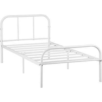 meublescosy MEUBLE COSY Sängram 90 x 190 cm enkel metall för vuxna små lameller meublescosy MEUBLE COSY Sängram 90 x 190 cm enkel metall för vuxna små lameller