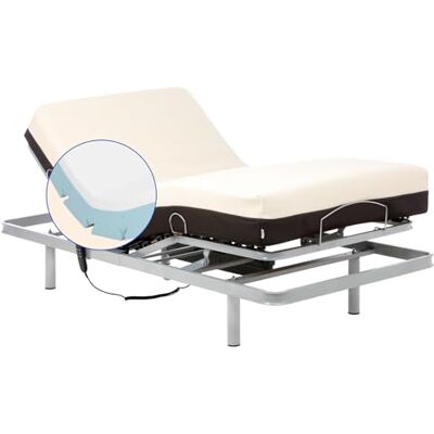 Geriafy Gerialife® Pack Elektrisk ledad säng med viskoelastisk ortopedisk madrass 20 cm. (80x190, Kabelkontroll) Geriafy Gerialife® Pack Elektrisk ledad säng med viskoelastisk ortopedisk madrass 20 cm. (80x190, Kabelkontroll)
