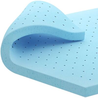 Hokway 2 tum tjock super king madrass med minnesskum som andas sängdyna, flexibelt gelinfunderat minnesskum med ventilerad design för tryckavlastning för super king size-säng (5 cm, 180 x 200 cm) Hokway 2 tum tjock super king madrass med minnesskum som andas sängdyna, flexibelt gelinfunderat minnesskum med ventilerad design för tryckavlastning för super king size-säng (5 cm, 180 x 200 cm)