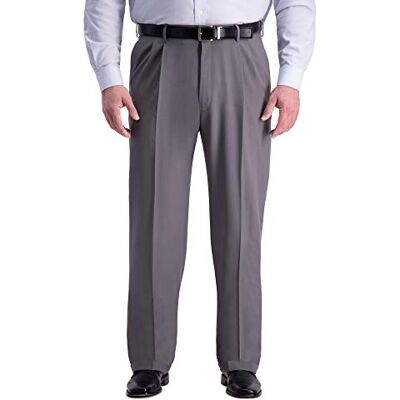 Haggar herr stor & hög premium komfort klassisk passform veckklänning byxa Haggar herr stor & hög premium komfort klassisk passform veckklänning byxa