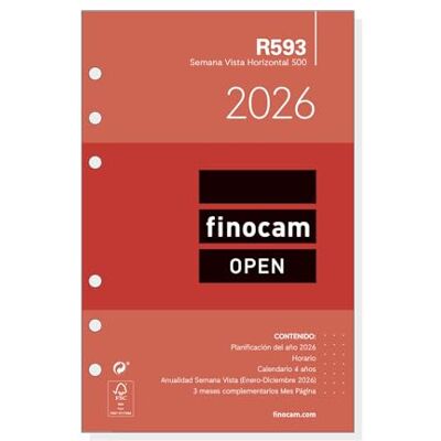 Finocam Öppen årlig ersättning 2026 vecka vertikal vy januari 2026 december 2026 (12 månader) spanska Finocam Öppen årlig ersättning 2026 vecka vertikal vy januari 2026 december 2026 (12 månader) spanska