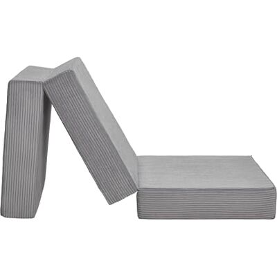 Badenia Trendline vikbar madrass, gästmadrass XXL i manchester, komforthöjd på 15 cm, 196 x 65 x 15,5 cm liggyta, Öko-Tex certifierad, stengrå, tysk kvalitetsstandard Badenia Trendline vikbar madrass, gästmadrass XXL i manchester, komforthöjd på 15 cm, 196 x 65 x 15,5 cm liggyta, Öko-Tex certifierad, stengrå, tysk kvalitetsstandard