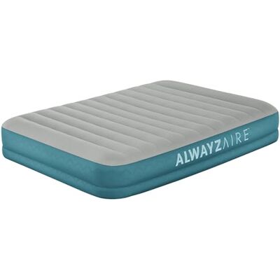 Bestway AlwayzAire Fortech luftsäng med batteridriven dubbelpump dubbel XL/Lo 203 x 152 x 36 cm, turkos Bestway AlwayzAire Fortech luftsäng med batteridriven dubbelpump dubbel XL/Lo 203 x 152 x 36 cm, turkos