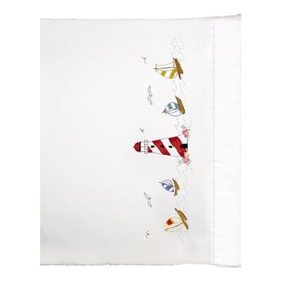 Design Works Crafts Design Works Tobin stämplad för broderi örngott par 50 x 76 cm fyr Design Works Crafts Design Works Tobin stämplad för broderi örngott par 50 x 76 cm fyr