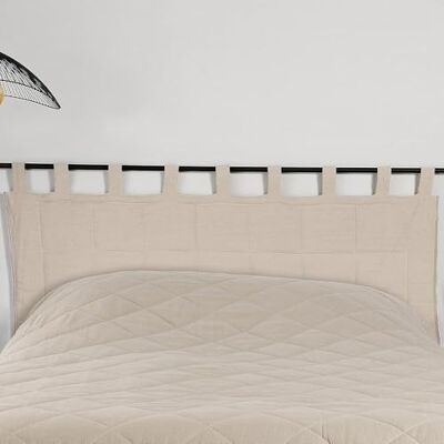 LINDER sänggavel i vadderat tyg vävt och färgat tyg i Frankrike tassfinish linnefärger mått 160 x 70 cm 100% linne och vaddtyg 100% polyester LIBECCIO kollektion LINDER sänggavel i vadderat tyg vävt och färgat tyg i Frankrike tassfinish linnefärger mått 160 x 70 cm 100% linne och vaddtyg 100% polyester LIBECCIO kollektion