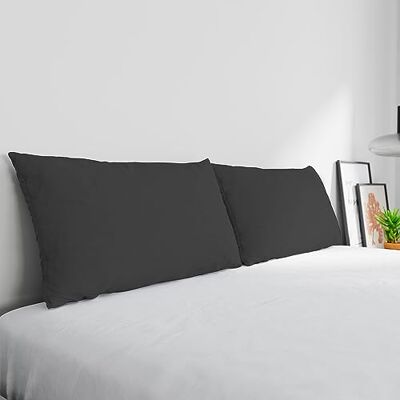 Italian Bed Linen Par örngott ELEGANT Tillverkad i Italien, Mörkgrå, 52 x 82 cm Italian Bed Linen Par örngott ELEGANT Tillverkad i Italien, Mörkgrå, 52 x 82 cm
