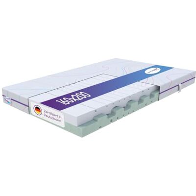 M LINE Wave Light 7-zons madrass – kallskummadrass – andas – vit – 160 x 200 x 18 cm M LINE Wave Light 7-zons madrass – kallskummadrass – andas – vit – 160 x 200 x 18 cm