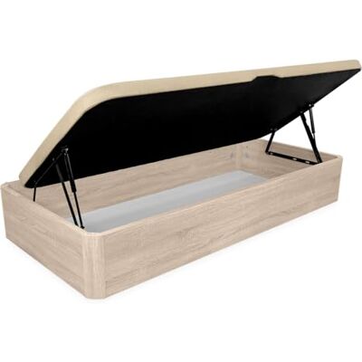 Homey Super förstärkt hopfällbar kanapé stor kapacitet med sidoöppning, andningsbar, runda hörn, 105 x 190, Cambria, trä, 105 x 190 cm Homey Super förstärkt hopfällbar kanapé stor kapacitet med sidoöppning, andningsbar, runda hörn, 105 x 190, Cambria, trä, 105 x 190 cm