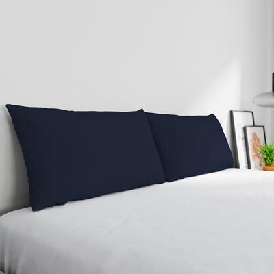 Italian Bed Linen Par örngott ELEGANT Tillverkad i Italien, Mörkblå, 52 x 82 cm Italian Bed Linen Par örngott ELEGANT Tillverkad i Italien, Mörkblå, 52 x 82 cm