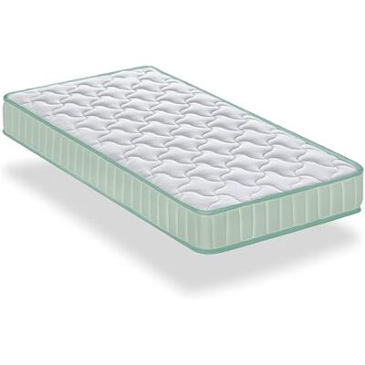 Dormio Madrass för minnesvagga, ventilerande, anti-kvalster, antibakteriell, ren eliocelkärna, hög densitet, storlek 60 x 120 cm, höjd 12 cm Dormio Madrass för minnesvagga, ventilerande, anti-kvalster, antibakteriell, ren eliocelkärna, hög densitet, storlek 60 x 120 cm, höjd 12 cm