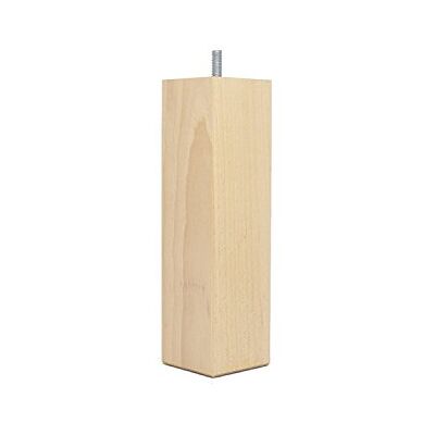 La Fabrique de Pieds – uppsättning av 4 sängben i trä, fyrkant, trä, Verni Clair, 20 x 5,5 x 5,5 cm La Fabrique de Pieds – uppsättning av 4 sängben i trä, fyrkant, trä, Verni Clair, 20 x 5,5 x 5,5 cm
