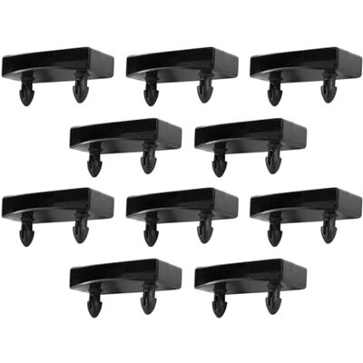 cyclingcolors 10 x Enstaka stavhållare plastfäste 74 x 14 mm säng bussning ribbad nät balett svart cyclingcolors 10 x Enstaka stavhållare plastfäste 74 x 14 mm säng bussning ribbad nät balett svart