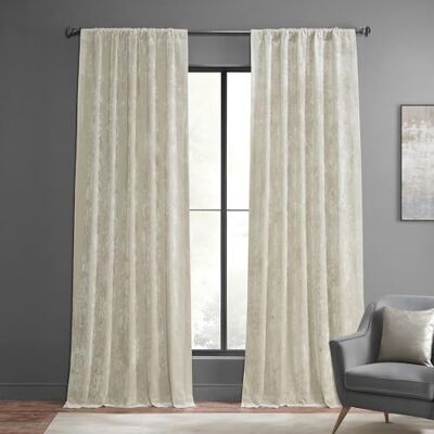HPD Half Price Drapes HPD Halvpris draperier frodiga krossade sammetsgardiner – mörkläggningsgardiner för rum, 203 cm lång för sovrum och vardagsrum, lyxigt utseende, stångfickdesign, (1 panel), 50 B x 84 L, champagne HPD Half Price Drapes HPD Halvpris draperier frodiga krossade sammetsgardiner – mörkläggningsgardiner för rum, 203 cm lång för sovrum och vardagsrum, lyxigt utseende, stångfickdesign, (1 panel), 50 B x 84 L, champagne