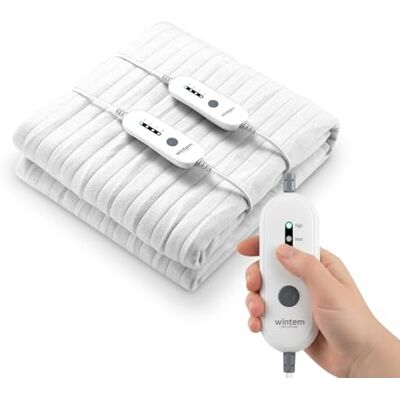 Wintem Encanta Termomadrass Överdrag Elektrisk termisk sängvärmare med 2 temperaturnivåer Värmefilt (Dubbel 160 x 140 cm) Wintem Encanta Termomadrass Överdrag Elektrisk termisk sängvärmare med 2 temperaturnivåer Värmefilt (Dubbel 160 x 140 cm)