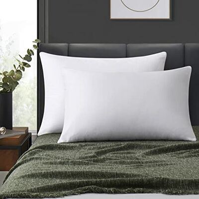 LOSAFEFE 100% bomull med dragkedja örngott queen size set med 4, supermjuka och andningsbara kuddöverdrag med dragkedja, vita kuddöverdrag 50 x 76 cm LOSAFEFE 100% bomull med dragkedja örngott queen size set med 4, supermjuka och andningsbara kuddöverdrag med dragkedja, vita kuddöverdrag 50 x 76 cm