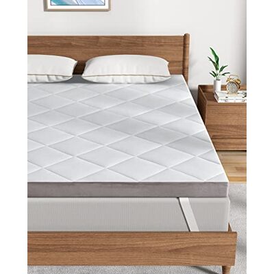 BedStory Bäddmadrass 140 x 190 x 7,5 cm vändbar vinter och sommar formminne infunderad gel ergonomisk perfekt stöd avtagbart och tvättbart överdrag allergivänligt BedStory Bäddmadrass 140 x 190 x 7,5 cm vändbar vinter och sommar formminne infunderad gel ergonomisk perfekt stöd avtagbart och tvättbart överdrag allergivänligt