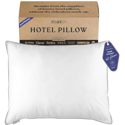 FluffCo Down alternativ kudde/hotellkudde (lyxig kudde) 5-stjärnig hotellkvalitet mikrofiberkudde (fast, kung) FluffCo Down alternativ kudde/hotellkudde (lyxig kudde) 5-stjärnig hotellkvalitet mikrofiberkudde (fast, kung)