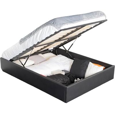 MEUBLE COSY Bagagesäng 140 x 190 cm för vuxna i konstläder med ribbotten MEUBLE COSY Bagagesäng 140 x 190 cm för vuxna i konstläder med ribbotten