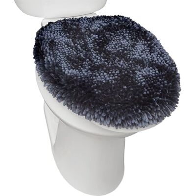 TOWN & COUNTRY BASICS SoHome Spa Step lyxig plysch chenille Shag maskintvättbar ultramjuk standard toalettlock överdrag 47 x 49,8 cm blå TOWN & COUNTRY BASICS SoHome Spa Step lyxig plysch chenille Shag maskintvättbar ultramjuk standard toalettlock överdrag 47 x 49,8 cm blå