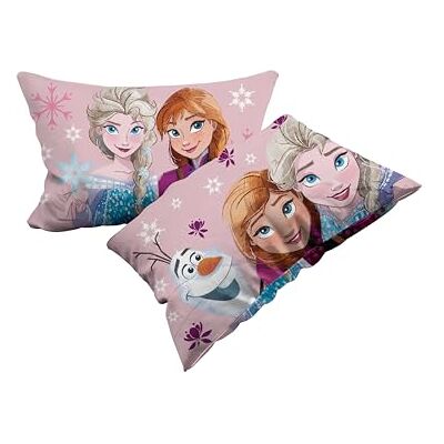 hermet Frozen Set med 2 örngott i bomull, par örngott för säng, 2 stycken, 100% bomull, cm 50 x 80, kuvert stängning hermet Frozen Set med 2 örngott i bomull, par örngott för säng, 2 stycken, 100% bomull, cm 50 x 80, kuvert stängning