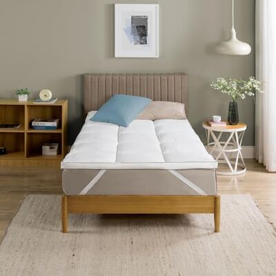 Zinus Mattress Topper, polyester, vit, 200 x 90 cm Zinus Mattress Topper, polyester, vit, 200 x 90 cm
