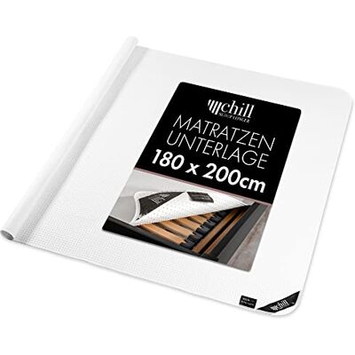 chill SLEEPLONGER Madrasskydd 180 x 200 cm – ribbotten madrasskydd med noppor – halkskydd ribbotten 180 x 200 cm för madrass och resårsäng – vegansk och andningsbar chill SLEEPLONGER Madrasskydd 180 x 200 cm – ribbotten madrasskydd med noppor – halkskydd ribbotten 180 x 200 cm för madrass och resårsäng – vegansk och andningsbar