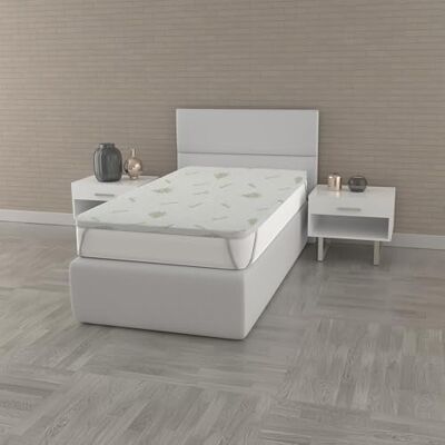 Italian Bed Linen MEMORY Topper 80 x 190 cm Aloe Italian Bed Linen MEMORY Topper 80 x 190 cm Aloe