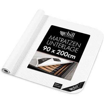 chill SLEEPLONGER Madrasskydd 90 x 200 cm – ribbotten med noppor – halkskydd ribbotten 90 x 200 cm för madrass och resårsäng – vegan och andas chill SLEEPLONGER Madrasskydd 90 x 200 cm – ribbotten med noppor – halkskydd ribbotten 90 x 200 cm för madrass och resårsäng – vegan och andas