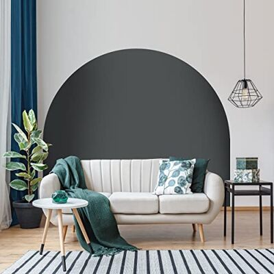 Ambiance Sticker Klistermärke säng sänggavel båge väggdekaler stor halvcirkel tapet för vardagsrum och sovrumsdekoration B 58 x H 100 cm Tempete Grey Ambiance Sticker Klistermärke säng sänggavel båge väggdekaler stor halvcirkel tapet för vardagsrum och sovrumsdekoration B 58 x H 100 cm Tempete Grey