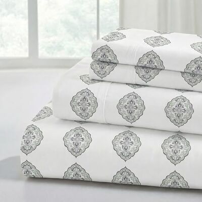 Modern Threads Moderna trådar tryckta 3-delar extra mjuka sängkläder och örngott set, djup ficka upp till 40 cm madrass Claire Twin Modern Threads Moderna trådar tryckta 3-delar extra mjuka sängkläder och örngott set, djup ficka upp till 40 cm madrass Claire Twin