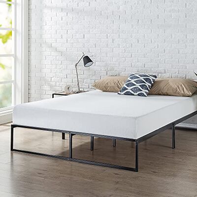 Zinus Lorelai Säng 140 x 190 cm sängram höjd 36 cm med förvaring under sängen sängram i metallplattform svart Zinus Lorelai Säng 140 x 190 cm sängram höjd 36 cm med förvaring under sängen sängram i metallplattform svart