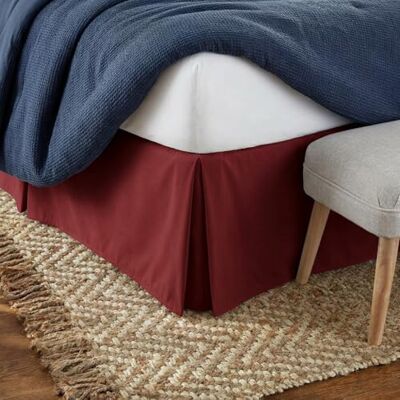 Linen Market Bed Skirt Ultra Soft Microfiber Easy Fit with 14 Inch Tailored Drop Hotel Quality, Shrinkage & Fade Resistant Bed Cover Queen Bed Set Bedroom Décor (Queen, Burgundy) Linen Market Bed Skirt Ultra Soft Microfiber Easy Fit with 14 Inch Tailored Drop Hotel Quality, Shrinkage & Fade Resistant Bed Cover Queen Bed Set Bedroom Décor (Queen, Burgundy)