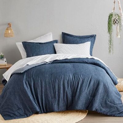 Comfort Spaces King täcke set – 3 st (1 mikrofibertäcke och 2sham) bondgårdssängkläder för alla årstider boho sängkläder, lätt solid säng täckeset, kung/king, marinblå Comfort Spaces King täcke set – 3 st (1 mikrofibertäcke och 2sham) bondgårdssängkläder för alla årstider boho sängkläder, lätt solid säng täckeset, kung/king, marinblå