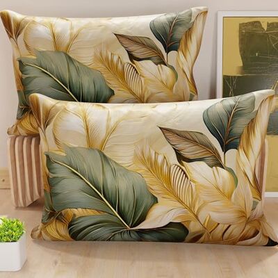 PETTI Artigiani Italiani Par örngott 50x80 cm säng, allergivänlig mikrofiberörngott, set med två örngott med blommönster, 100% tillverkad i Italien PETTI Artigiani Italiani Par örngott 50x80 cm säng, allergivänlig mikrofiberörngott, set med två örngott med blommönster, 100% tillverkad i Italien
