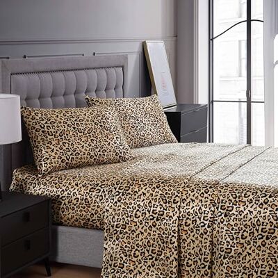 Beatrice Home Fashions 100% lyxigt satinörngott 2-pack, drottning 50 x 76 cm, leopard Beatrice Home Fashions 100% lyxigt satinörngott 2-pack, drottning 50 x 76 cm, leopard
