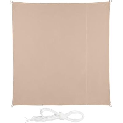 Relaxdays Solsegel fyrkantig skugga, beige, 3,5 x 3,5 m Relaxdays Solsegel fyrkantig skugga, beige, 3,5 x 3,5 m