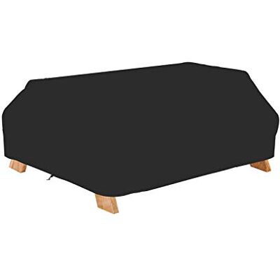 StorMaster 178 cm vattentåligt picknickbordsskydd svart väderbeständigt uteplats bordsskydd StorMaster 178 cm vattentåligt picknickbordsskydd svart väderbeständigt uteplats bordsskydd