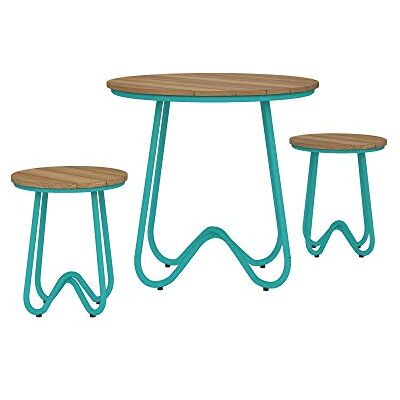 Novogratz 3 delar poolside Bobbi utomhus bistro set 3 Piece Turkos Novogratz 3 delar poolside Bobbi utomhus bistro set 3 Piece Turkos