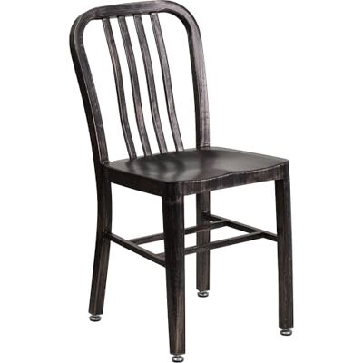 Flash Furniture Flashmöbler metall inomhus – utomhus stol samtida 83.82 x 58.42 x 45.72 cm Black-antique Gold Flash Furniture Flashmöbler metall inomhus – utomhus stol samtida 83.82 x 58.42 x 45.72 cm Black-antique Gold