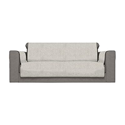 Italian Bed Linen Bekvämt halkfritt sofföverdrag, Beige, 3-sits Italian Bed Linen Bekvämt halkfritt sofföverdrag, Beige, 3-sits