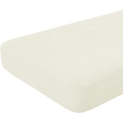 Hokway Soffa kuddfodral stretch kuddfodral soffa sits kudde överdrag kuddöverdrag (krämvit, stor) Hokway Soffa kuddfodral stretch kuddfodral soffa sits kudde överdrag kuddöverdrag (krämvit, stor)