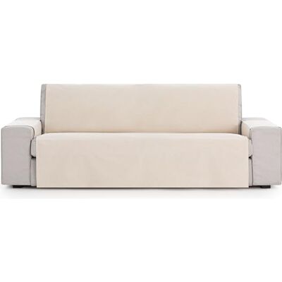 ECOMMERC3 Justerbar 2-sits universell sofföverdrag för soffa linnefärgat sofföverdrag enkel montering med elastiska gummiband ECOMMERC3 Justerbar 2-sits universell sofföverdrag för soffa linnefärgat sofföverdrag enkel montering med elastiska gummiband