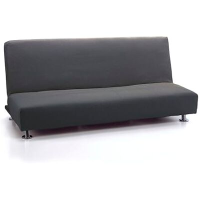 MAXIFUNDAS FUNDAS DE SOFA & CHAISE LONGUE MAXIFUNDAS Bäddsoffa Skal Click Clac 3 Square Strada Svart MAXIFUNDAS FUNDAS DE SOFA & CHAISE LONGUE MAXIFUNDAS Bäddsoffa Skal Click Clac 3 Square Strada Svart