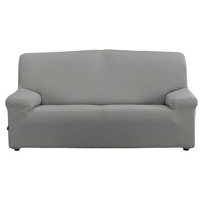 Estoralis Sumatra Bielastiskt sofföverdrag Superstretchigt tyg C-09 ljusgrått för 4-sits soffa på 220 till 260 cm kvalitetsskydd superjusterbart Estoralis Sumatra Bielastiskt sofföverdrag Superstretchigt tyg C-09 ljusgrått för 4-sits soffa på 220 till 260 cm kvalitetsskydd superjusterbart