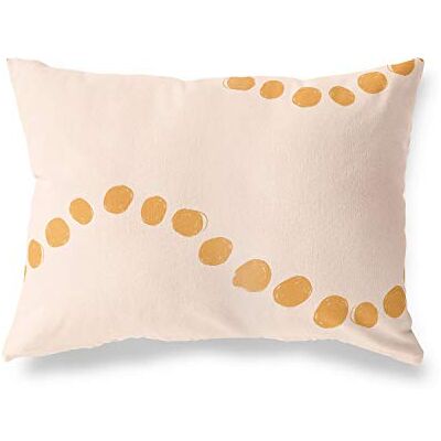 Bonamaison dekorativt kuddöverdrag, orange-Off vit prydnadskudde, heminredning örngott för vardagsrum, soffa, sovrum, storlek: 45 x 60 cm designad och tillverkad i Turkiet Bonamaison dekorativt kuddöverdrag, orange-Off vit prydnadskudde, heminredning örngott för vardagsrum, soffa, sovrum, storlek: 45 x 60 cm designad och tillverkad i Turkiet