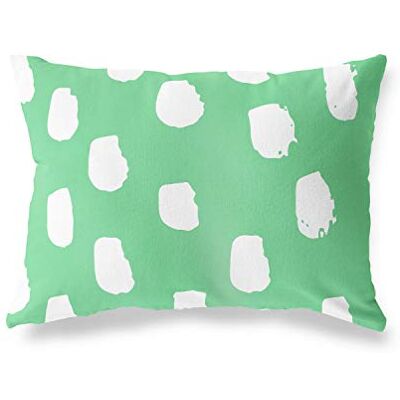 Bonamaison dekorativt kuddöverdrag, bensin grön-vit prydnadskuddöverdrag, heminredning örngott för vardagsrum, soffa, sovrum, storlek: 45 x 60 cm designad och tillverkad i Turkiet Bonamaison dekorativt kuddöverdrag, bensin grön-vit prydnadskuddöverdrag, heminredning örngott för vardagsrum, soffa, sovrum, storlek: 45 x 60 cm designad och tillverkad i Turkiet