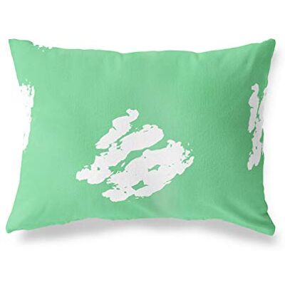 Bonamaison dekorativt kuddöverdrag, bensin grön-vit prydnadskuddöverdrag, heminredning örngott för vardagsrum, soffa, sovrum, storlek: 45 x 60 cm designad och tillverkad i Turkiet Bonamaison dekorativt kuddöverdrag, bensin grön-vit prydnadskuddöverdrag, heminredning örngott för vardagsrum, soffa, sovrum, storlek: 45 x 60 cm designad och tillverkad i Turkiet